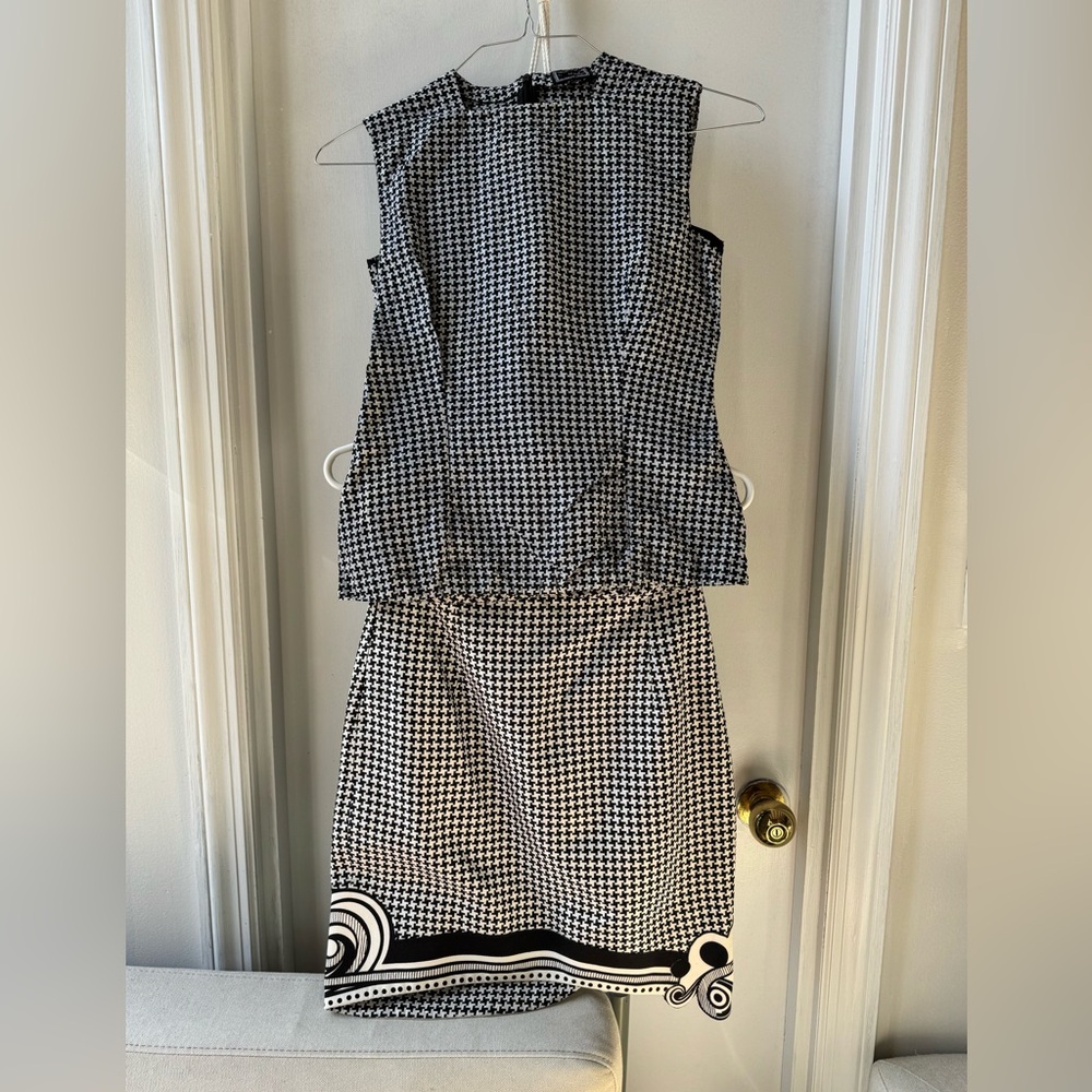 Versace Vintage 90s Silk Skirt Set